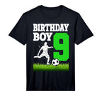 Soccer Birthday Party 9 Year Old 9Th T-Shirt - Streetwear Style for Adults