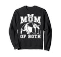 Mom Both Proud Soccer And Dance Mom Sweatshirt - Fun Novelty Design Unisex