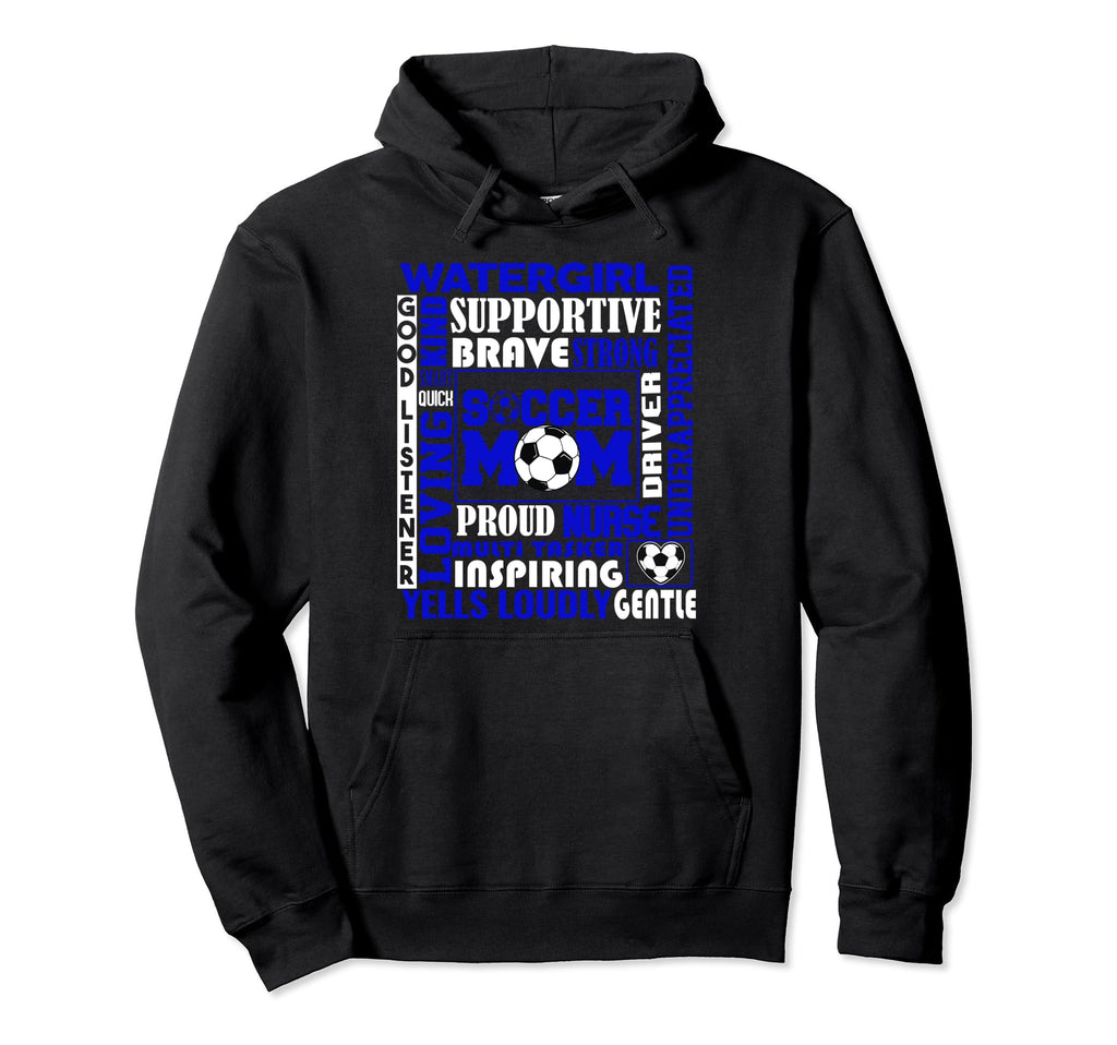 Soccer Mom Traits Best Words Mothers Hoodie - Minimalist Print Men Women