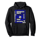 Soccer Mom Traits Best Words Mothers Hoodie - Minimalist Print Men Women