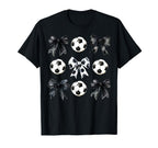 Soccer Bow Game Day Mama Soccer Mothers T-Shirt - Custom Art Print Unisex