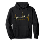 Dortmund Skyline Heartbeat Ruhrpott Hoodie - Minimalist Print Men Women