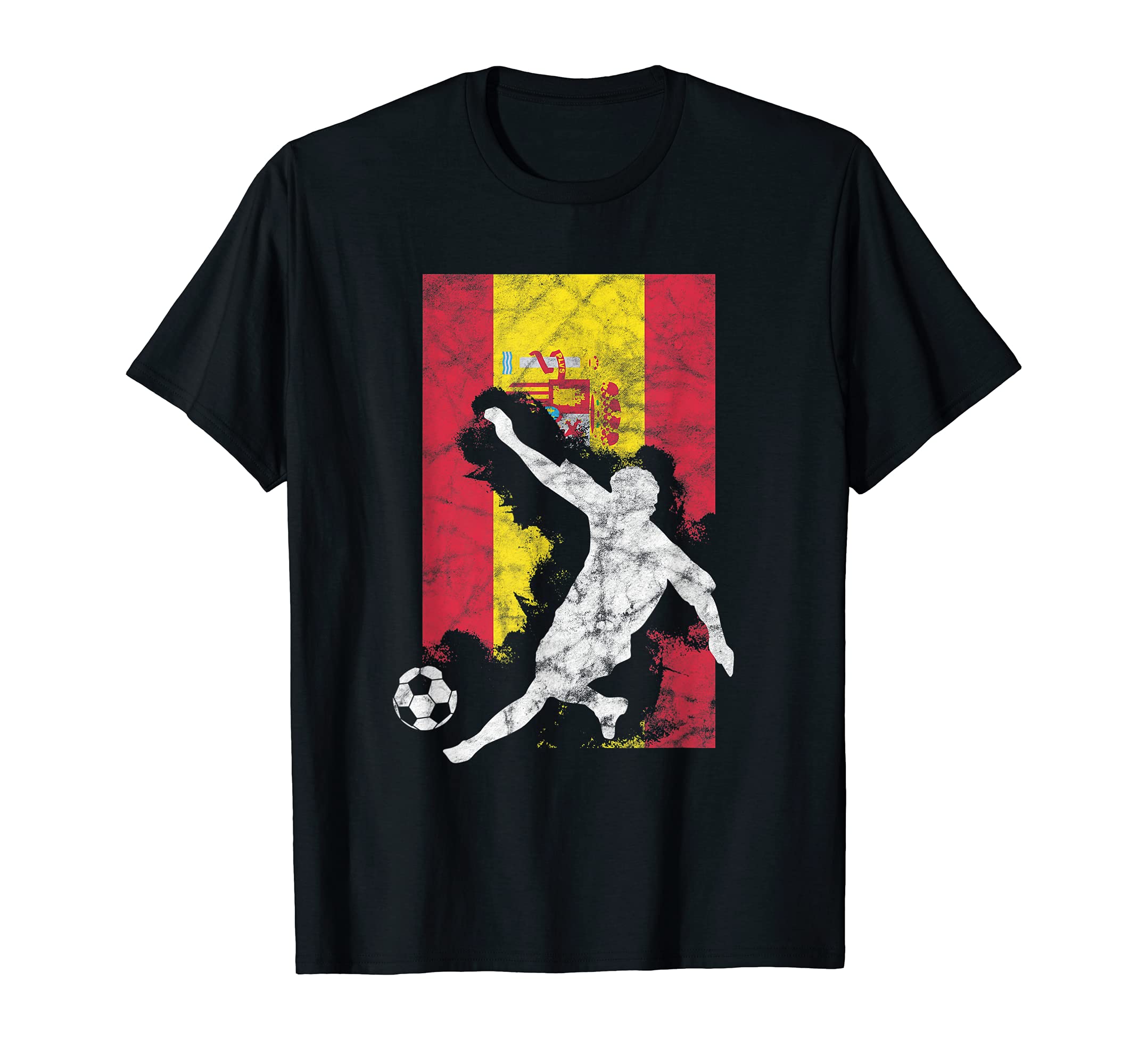 Spain Soccer Player Coach Fan Team T-Shirt - Fun Novelty Design for Adults