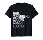 Dad Superhero Soccer Coach Sweatshirt - Casual Everyday Wear Men Women