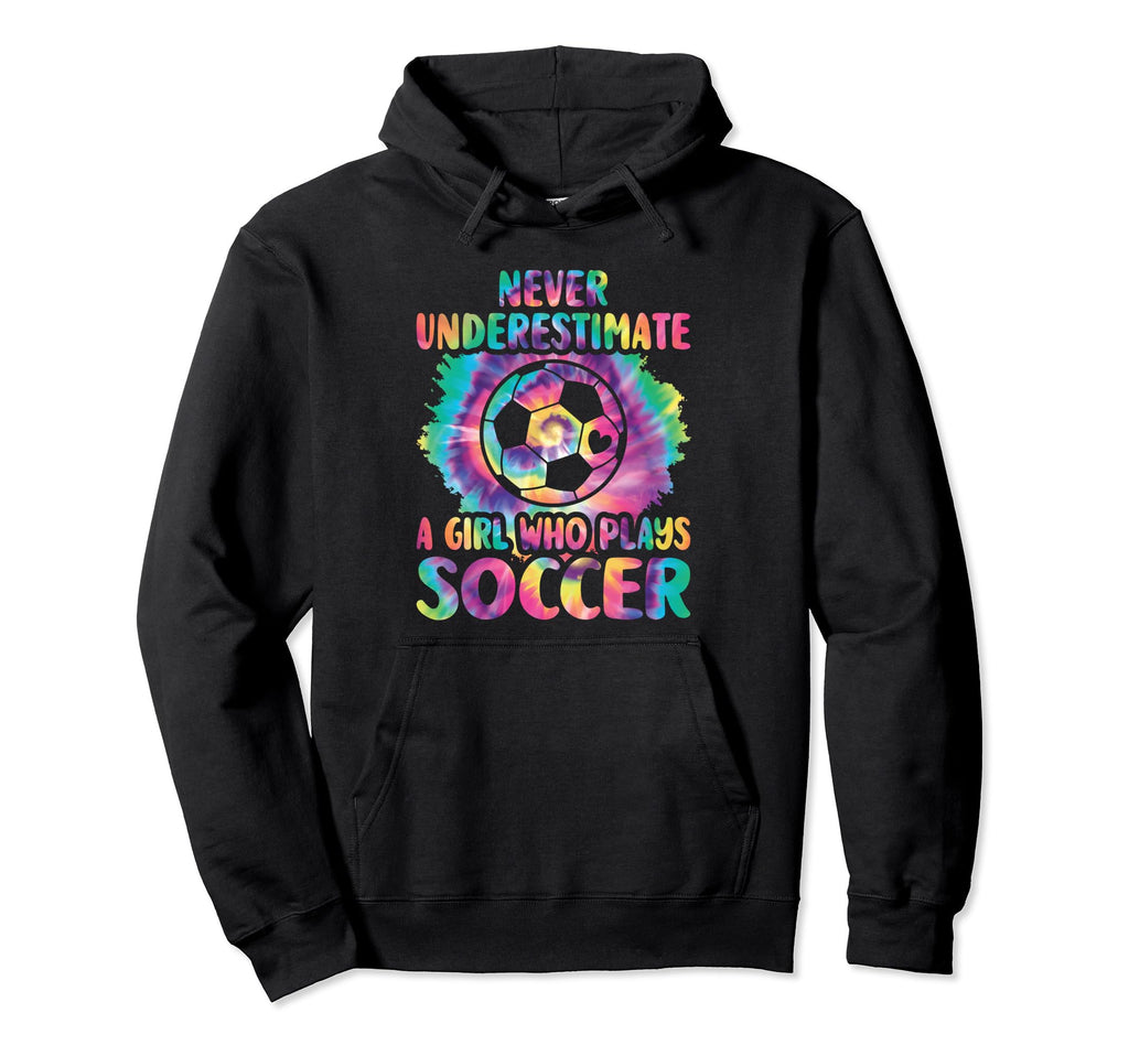 Never Underestimate Who Plays Soccer Player Hoodie - Graphic Print Unisex