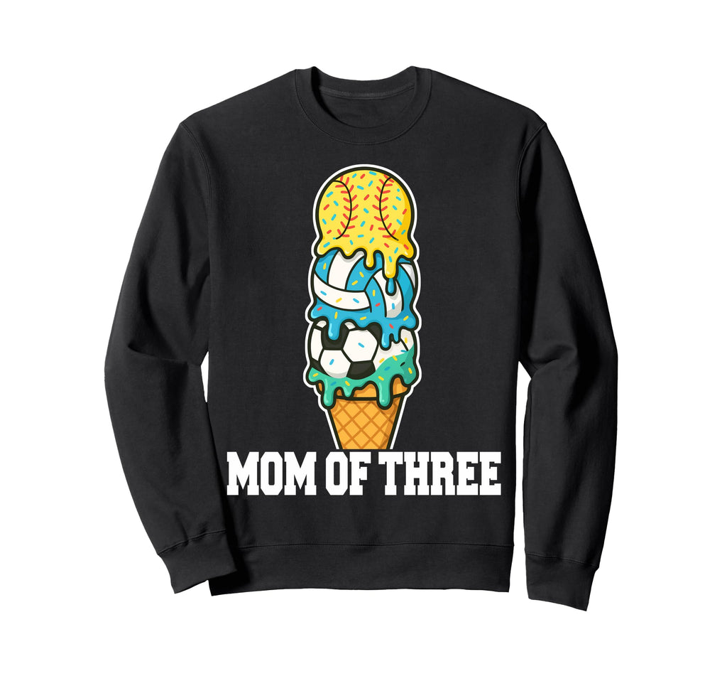 Softball Soccer Volleyball Mom Ice Sweatshirt - Minimalist Print Men Women