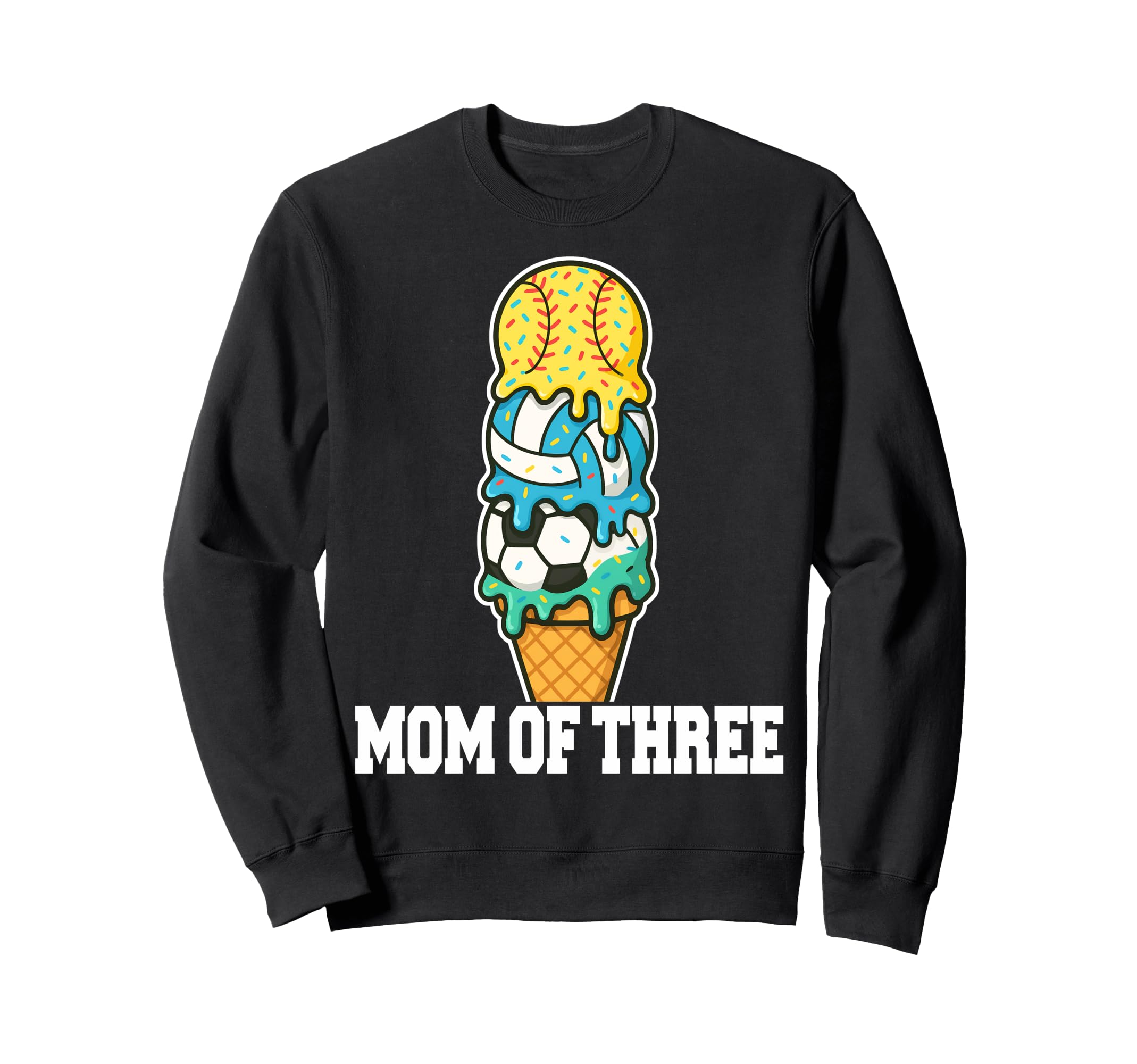 Softball Soccer Volleyball Mom Ice Sweatshirt - Minimalist Print Men Women