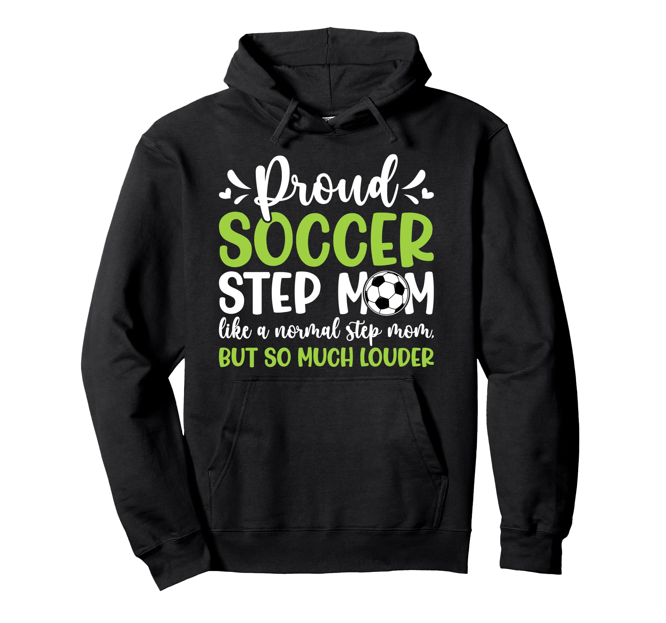 Proud Soccer Step Mom Definition Soccer Hoodie - Unique Graphic Unisex