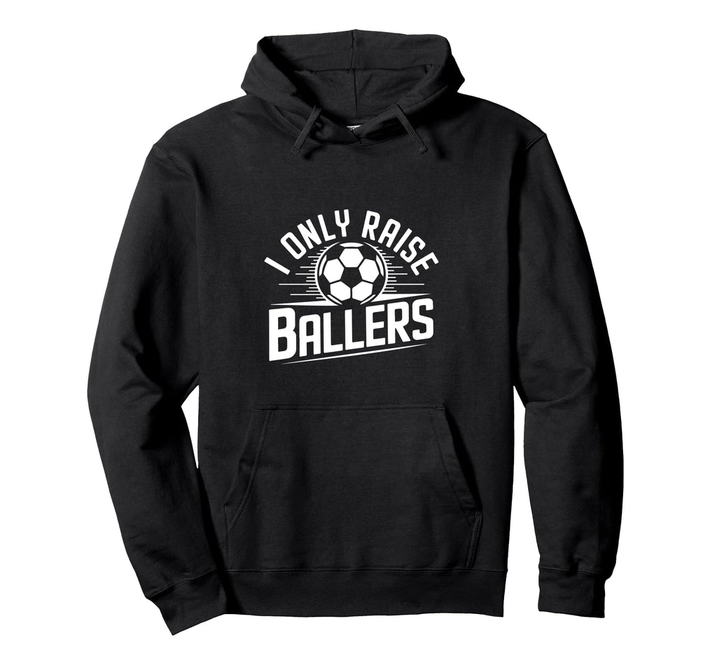 I Only Raise Ballers Soccer Mom Pride Hoodie - Graphic Print for Adults