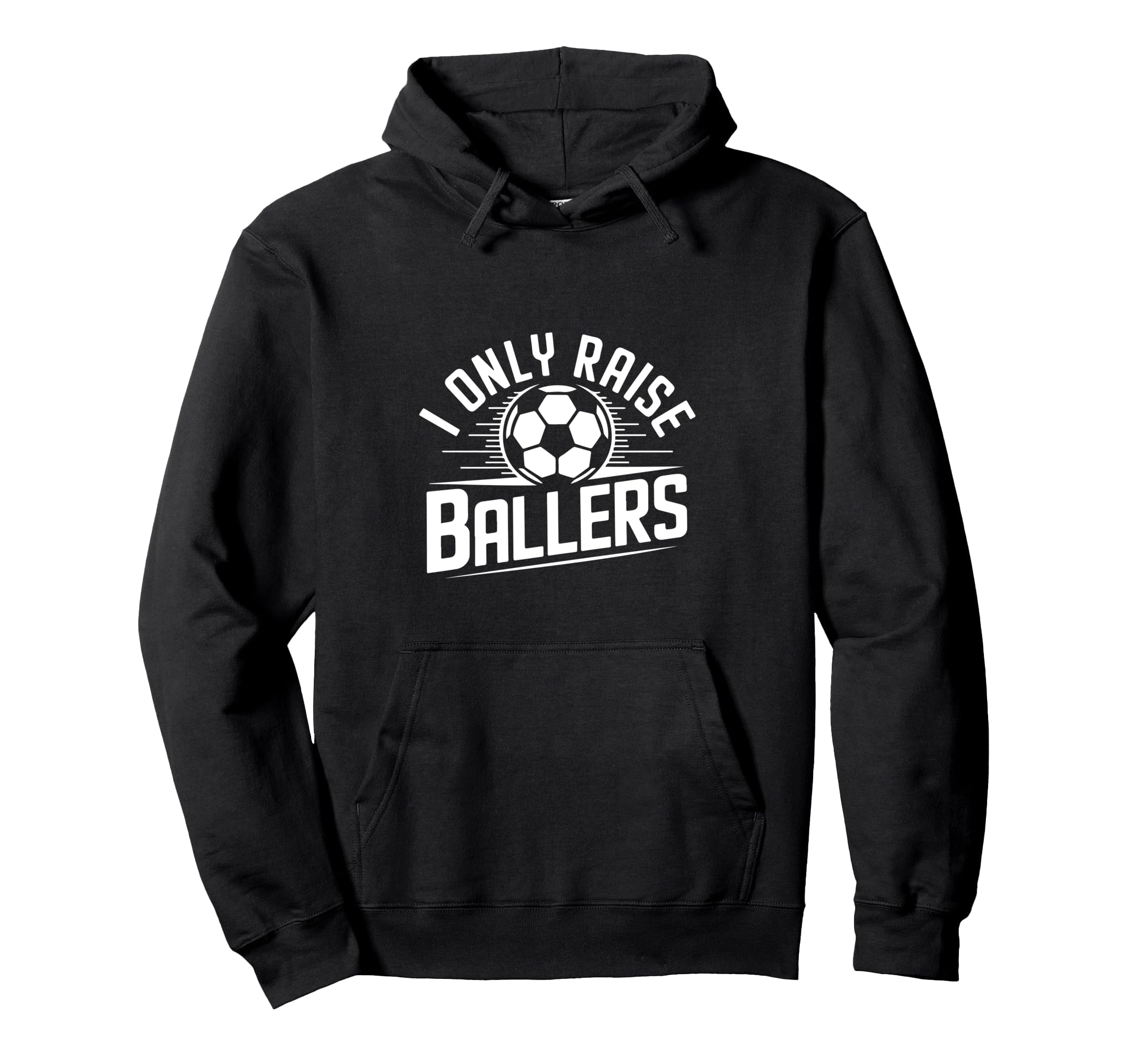 I Only Raise Ballers Soccer Mom Pride Hoodie - Graphic Print for Adults