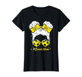 Soccer Mom Messy Bun Hair Soccer T-Shirt - Casual Everyday Wear Men Women