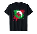 Soccer Ball Flag Wales T-Shirt - Streetwear Style Unisex