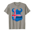 Iceland Flag Soccer Icelandic T-Shirt - Fun Novelty Design Men Women