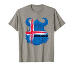 Iceland Flag Soccer Icelandic T-Shirt - Fun Novelty Design Men Women