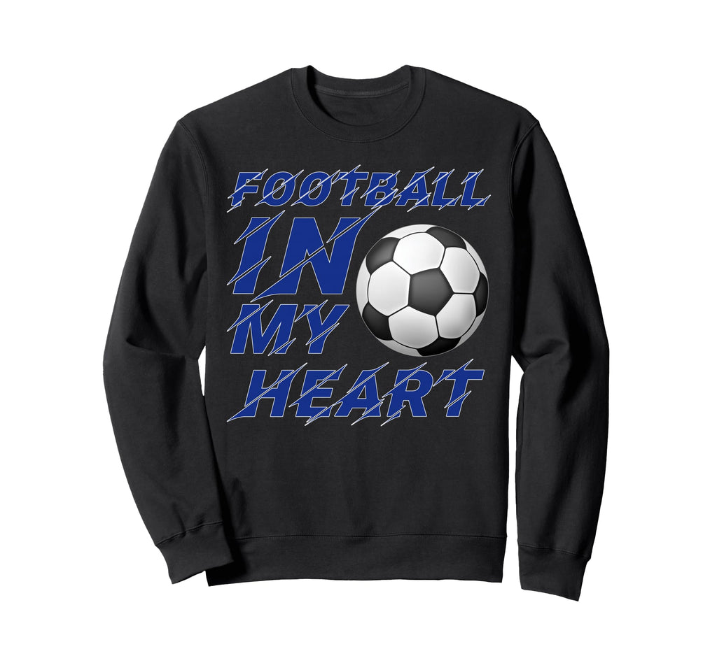 Football My Heart Soccer Lover Sweatshirt - Custom Art Print for Adults