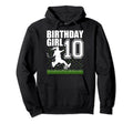 10 Year Old Soccer Birthday Party Hoodie - Streetwear Style Men Women