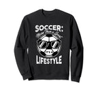 Funny Soccer Teen Futbol More Sweatshirt - Aesthetic Graphic for Adults
