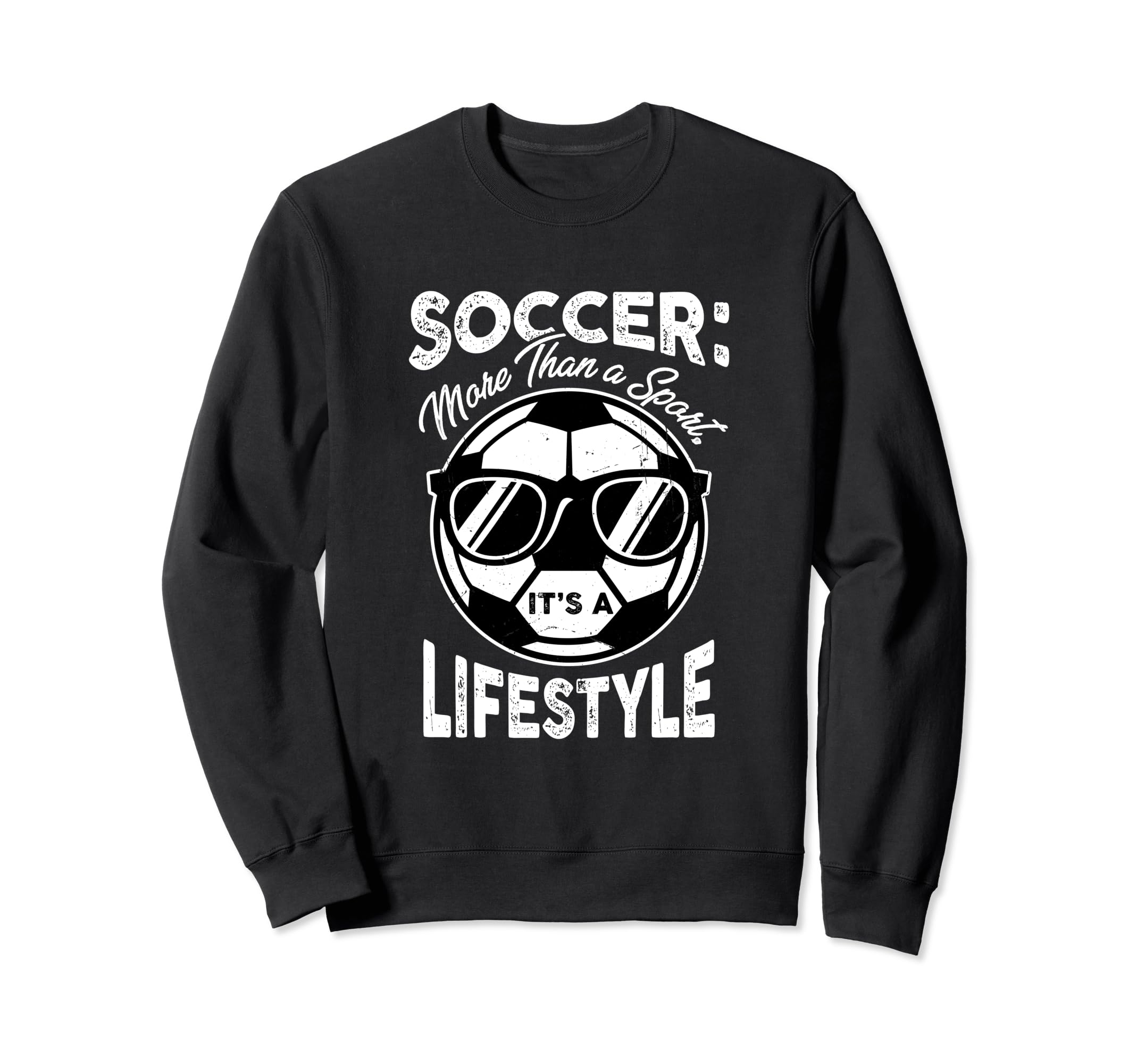 Funny Soccer Teen Futbol More Sweatshirt - Aesthetic Graphic for Adults