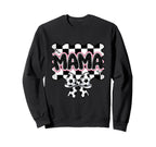 Checkered Soccer Mama Bow Leopard Sweatshirt - Trendy Graphic Men Women