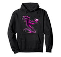 Soccer Player Mid Kick Dynamic Action Hoodie - Trendy Graphic Men Women