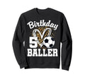 5 Year Old Birthday Soccer 5Th Sweatshirt - Minimalist Print Unisex