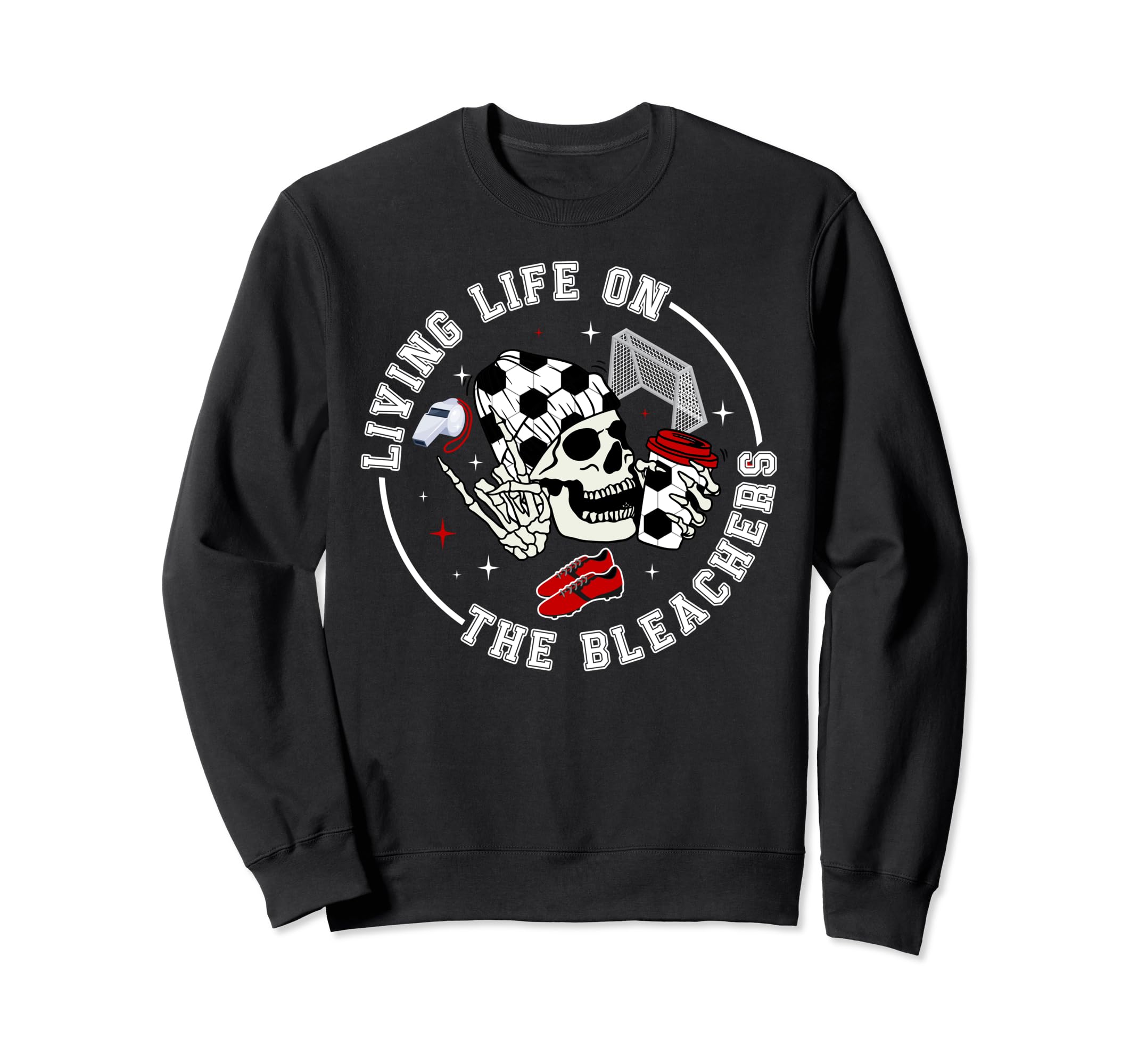 Bleachers Soccer Keeper Mom Sweatshirt - Aesthetic Graphic for Adults