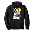 Ball Aunt Heart Soccer Softball Hoodie - Casual Everyday Wear Men Women