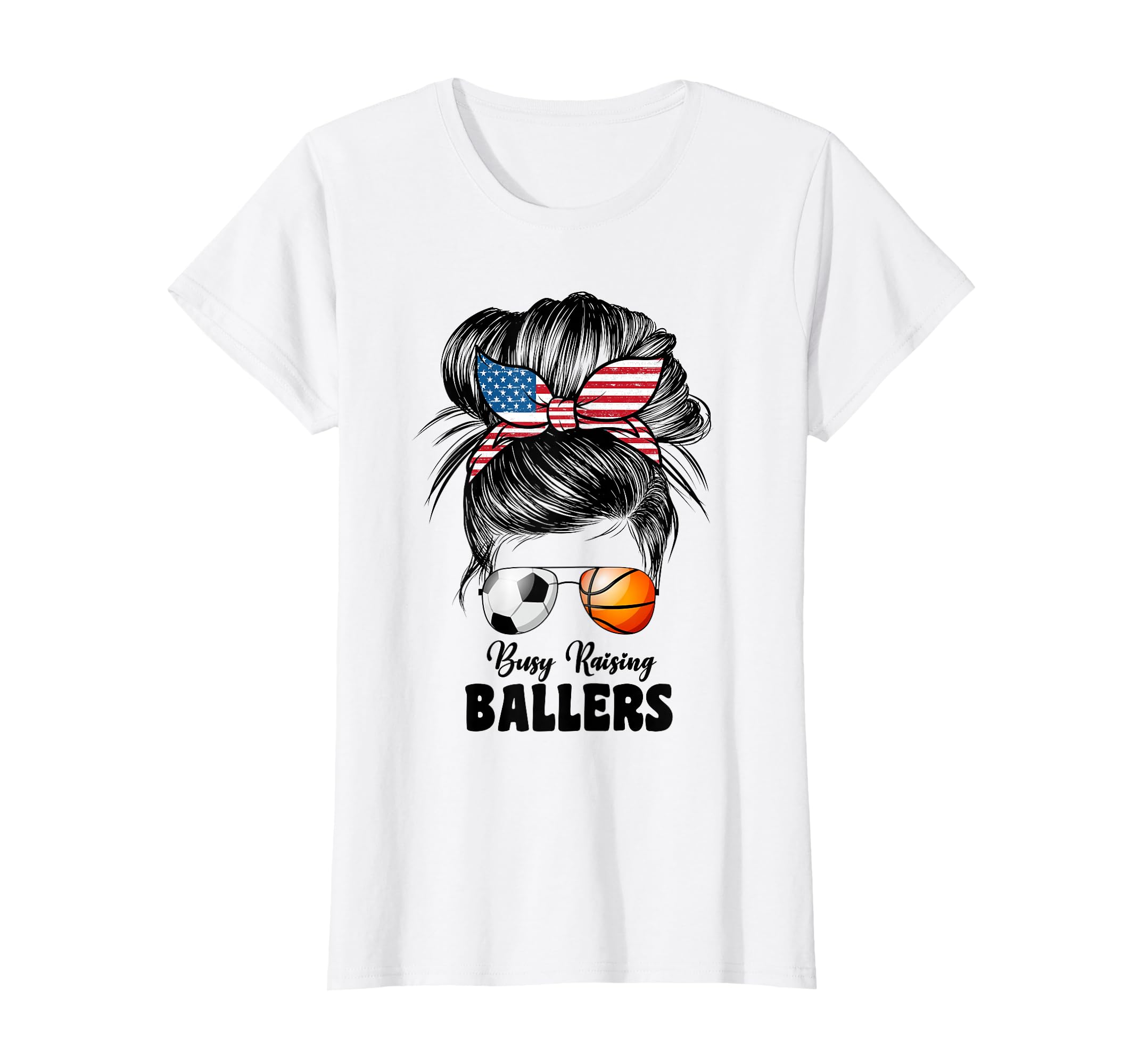 Busy Raising Ballers Soccer And T-Shirt - Novelty Apparel Unisex