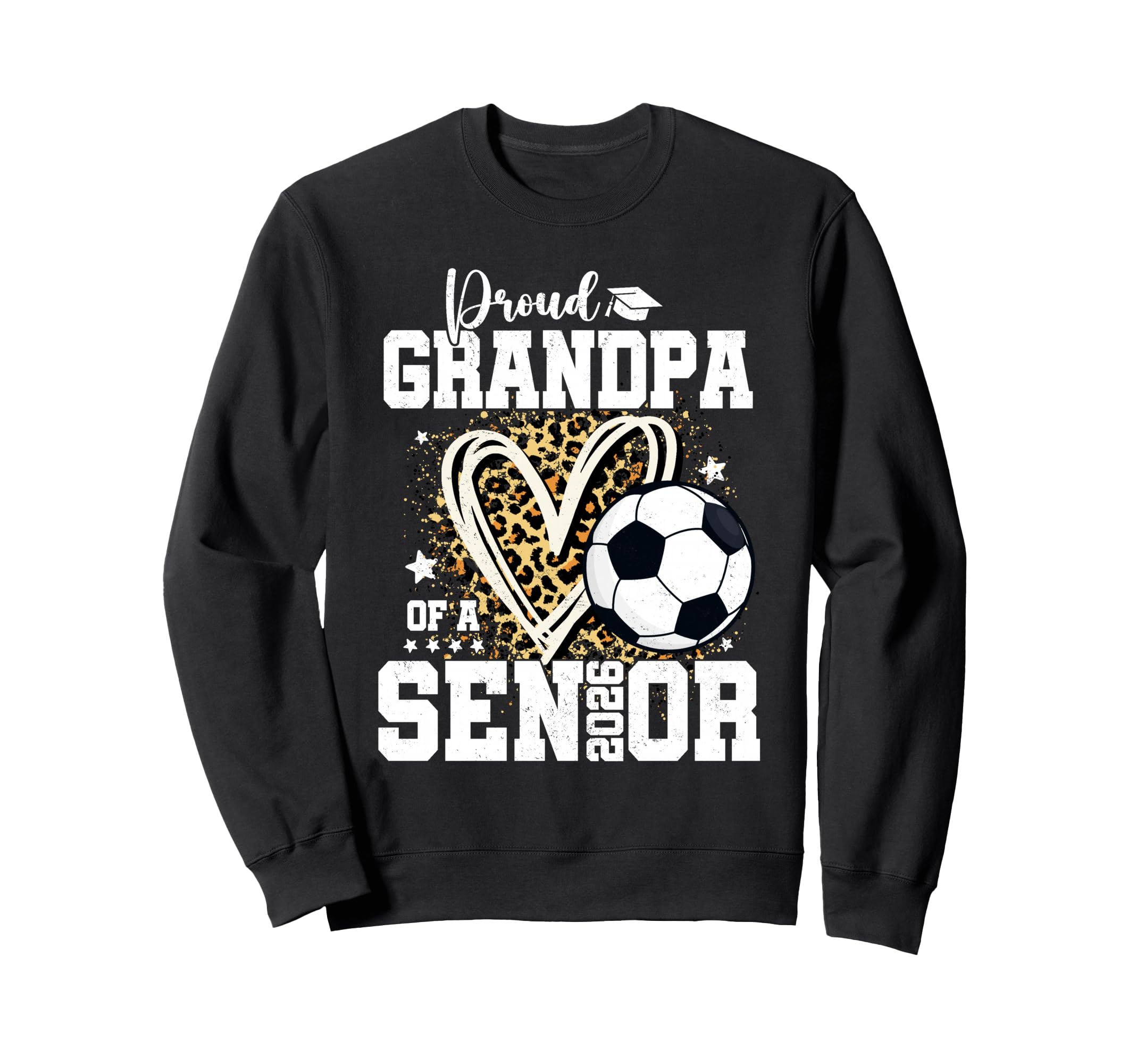 Proud Grandpa 2026 Senior Soccer Sweatshirt - Graphic Print Unisex