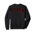 Coach Sports Trainer Black Red Sweatshirt - Custom Art Print for Adults