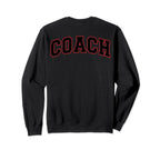 Coach Sports Trainer Black Red Sweatshirt - Custom Art Print for Adults