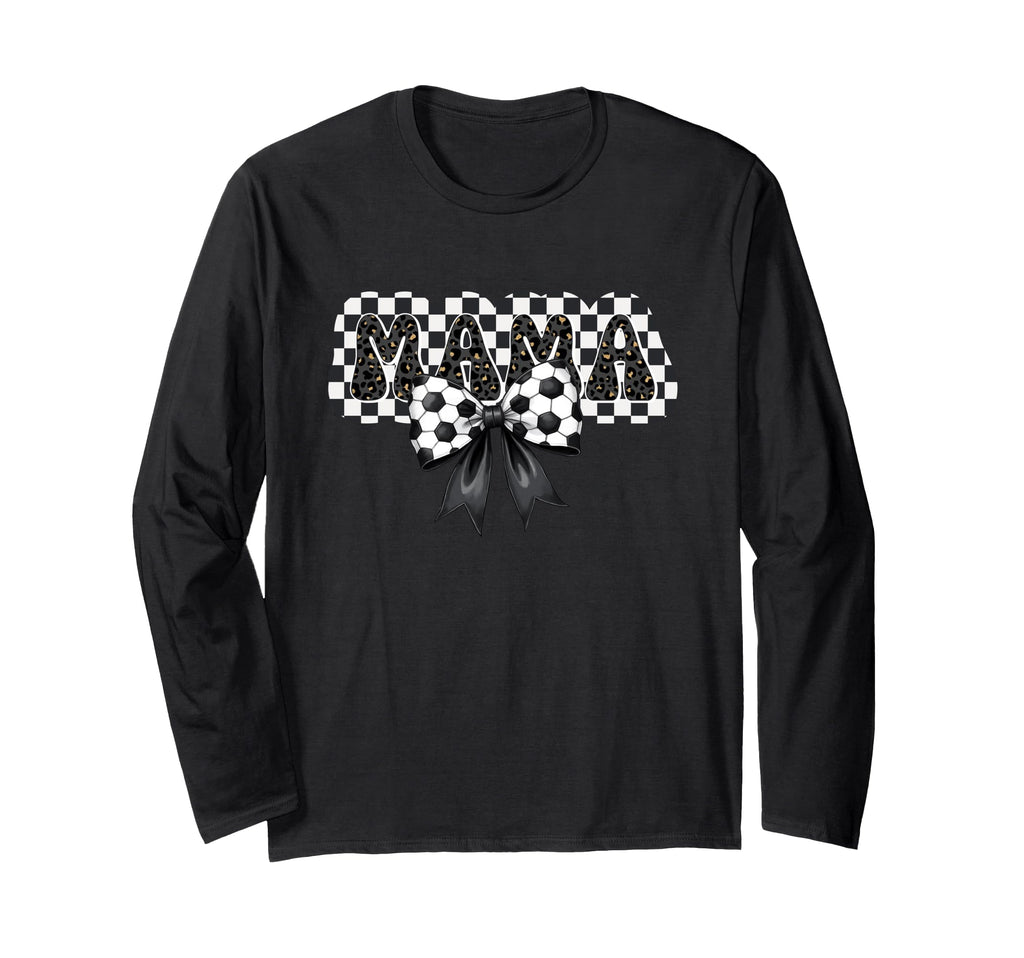 Soccer Mama Bow Mom Mommy Mother Sweatshirt - Unique Graphic for Adults