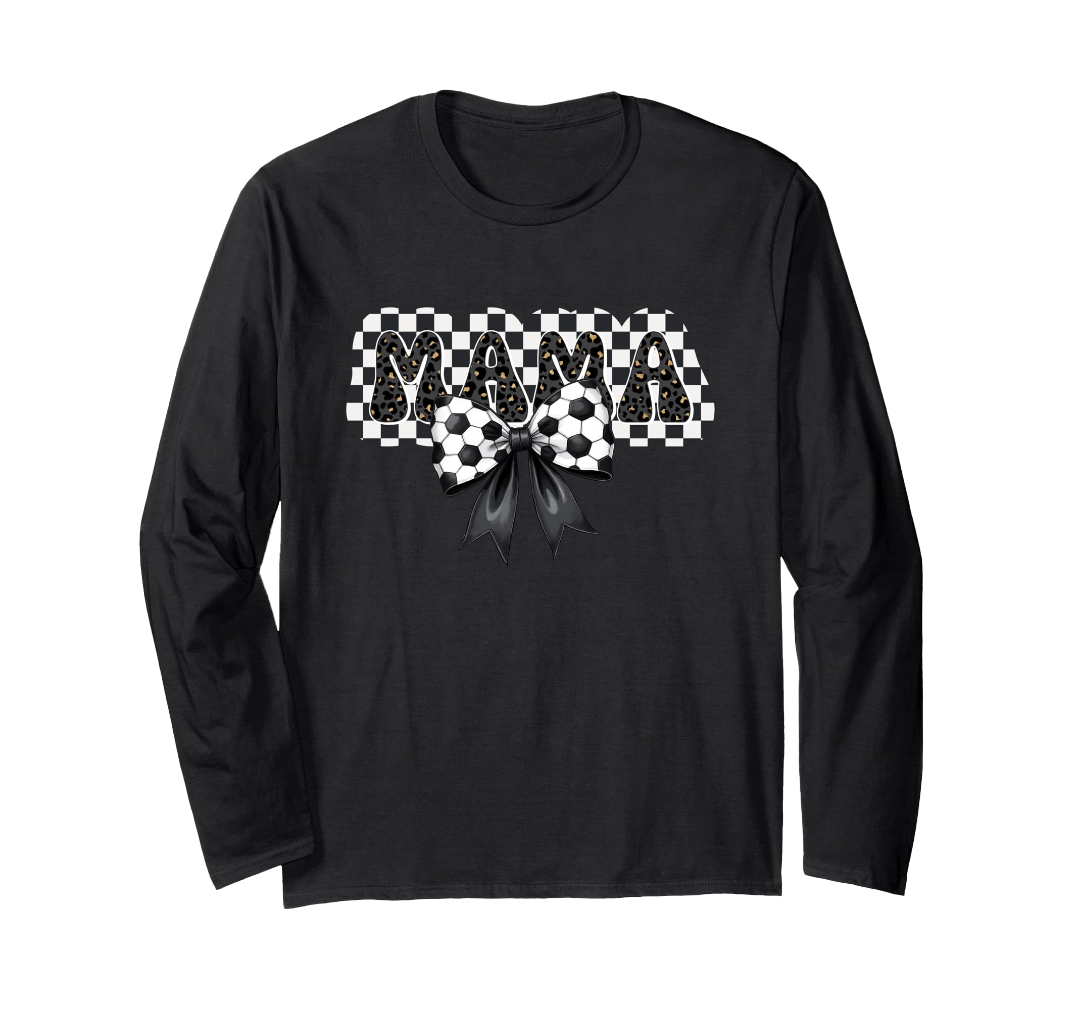 Soccer Mama Bow Mom Mommy Mother Sweatshirt - Unique Graphic for Adults