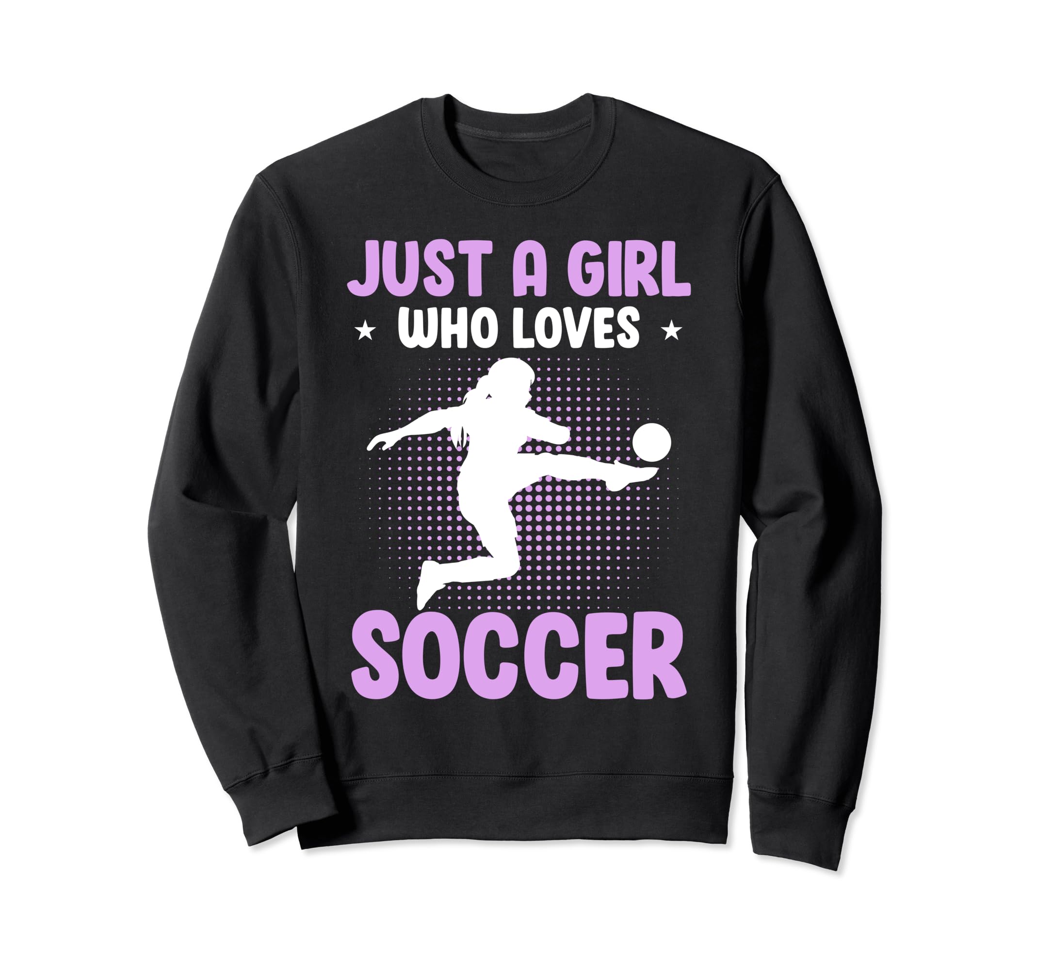 Just Who Loves Soccer Sweatshirt - Novelty Apparel Unisex
