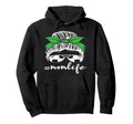 Messy Bun Soccer Mom Mothers Day Hoodie - Minimalist Print for Adults