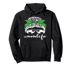Messy Bun Soccer Mom Mothers Day Hoodie - Minimalist Print for Adults