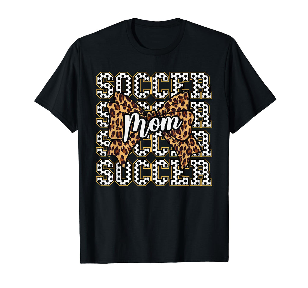 Soccer Mom Mama Coquette Bow Sport T-Shirt - Graphic Print Unisex