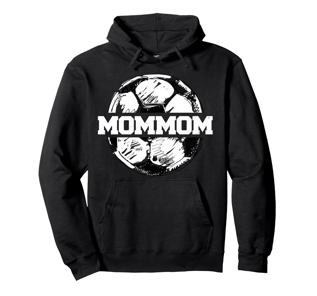 Soccer Mommom Soccer Ball Split Funny Hoodie - Fun Novelty Design Unisex