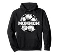 Soccer Mommom Soccer Ball Split Funny Hoodie - Fun Novelty Design Unisex