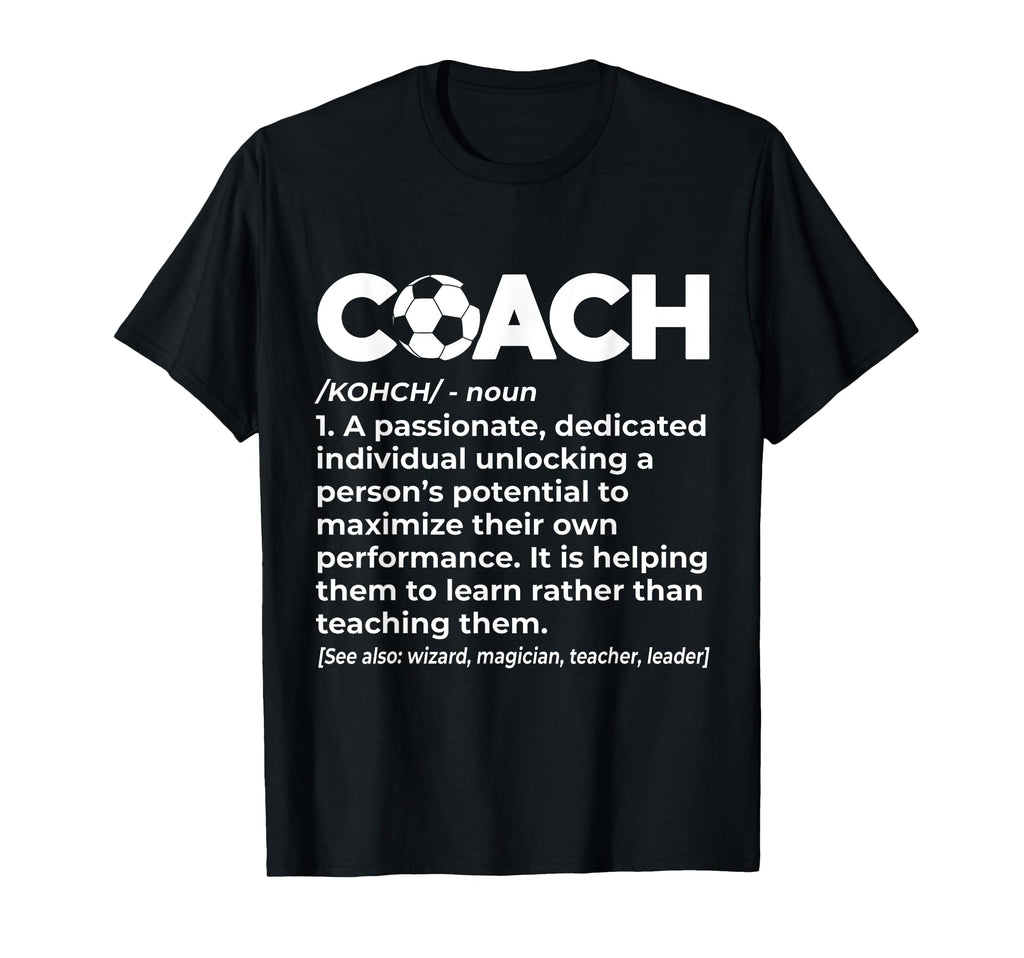 Soccer Coach Definition Soccer Ball T-Shirt - Custom Art Print Men Women