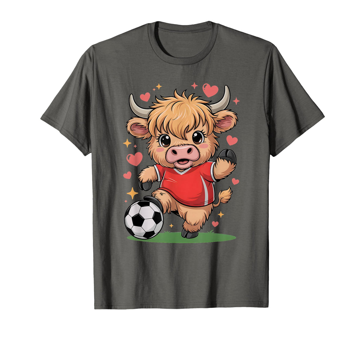 Soccer Heifer Just Who Loves Highland T-Shirt - Streetwear Style Unisex
