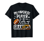 My Favorite Football Player Calls Me T-Shirt - Custom Art Print for Adults