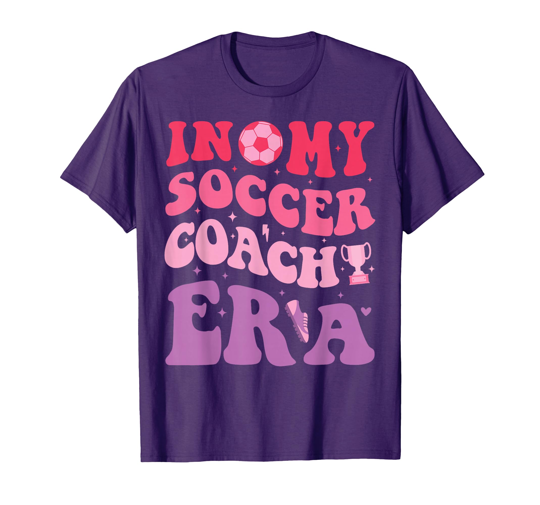 Groovy My Soccer Coach Era Soccer T-Shirt - Fun Novelty Design Men Women