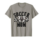 Soccer Mom Groovy Soccer Coquette Bow T-Shirt - Custom Art Print Unisex