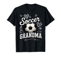 Soccer Grandma Heart Ball Stadium T-Shirt - Casual Everyday Wear Men Women