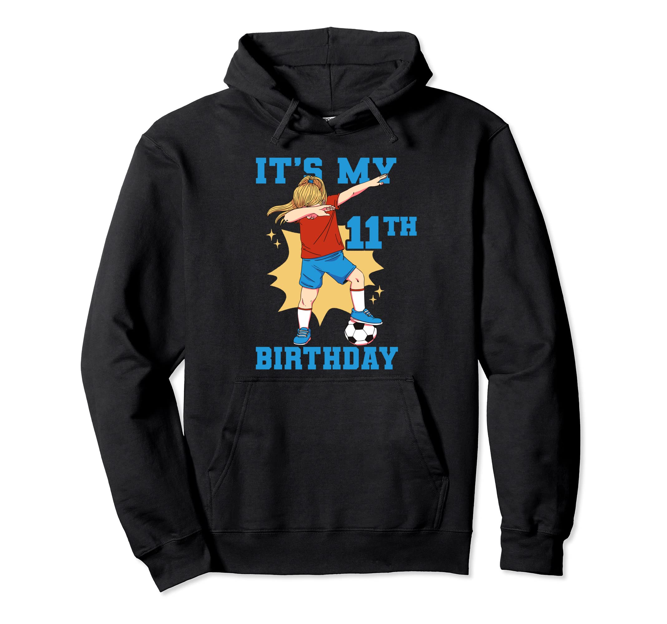 Its My 11Th Birthday Soccer Hoodie - Minimalist Print Unisex