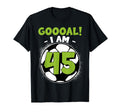 45 Year Old Birthday Soccer Themed 45Thb T-Shirt - Custom Art Print Unisex