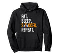 Soccer Lover Themed Tees Eat Sleep Soccer Hoodie - Trendy Graphic Unisex
