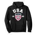 Usa Soccer 1885 American Flag Football Hoodie - Unique Graphic for Adults