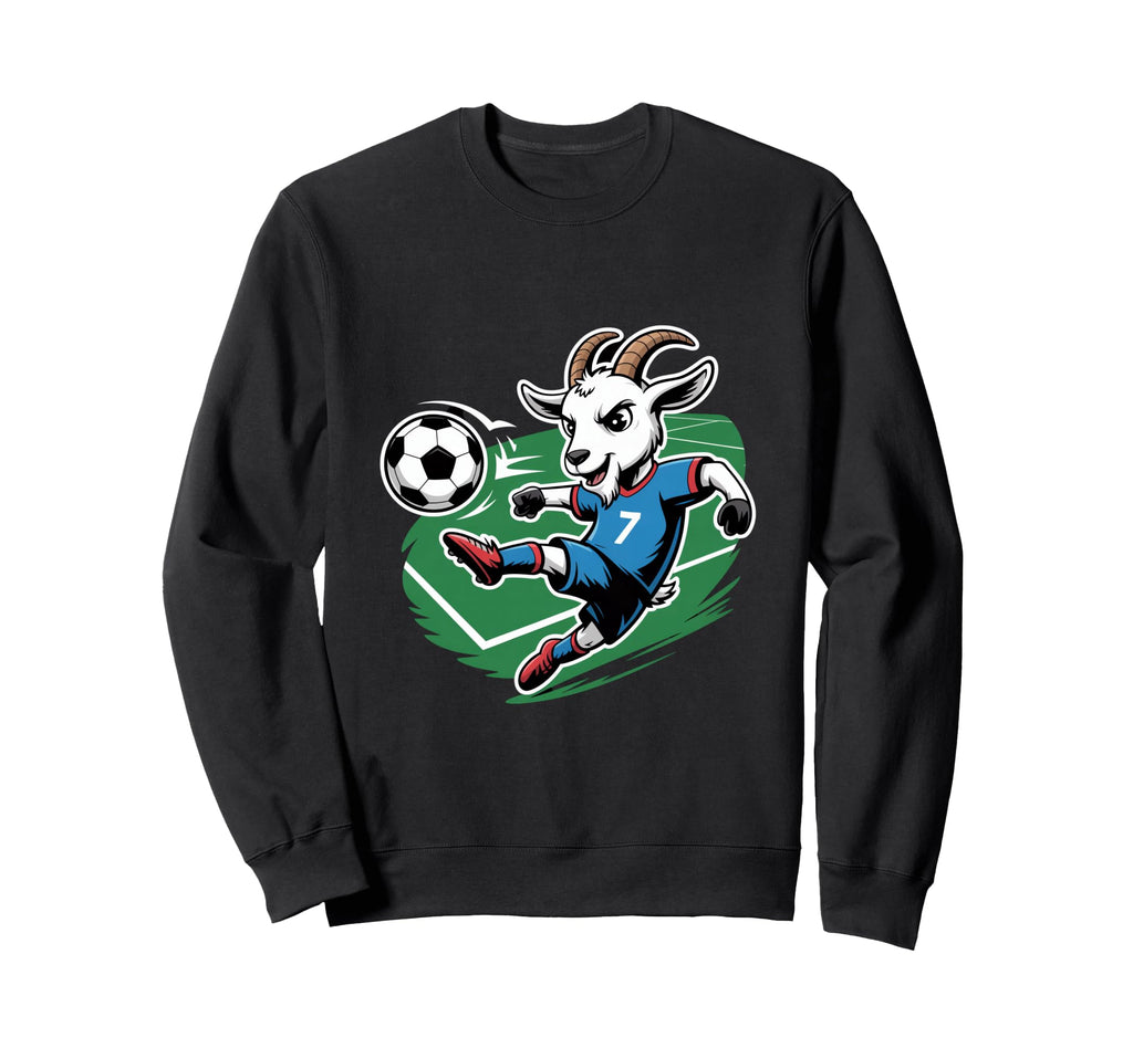 Football Goat Striker Number 7 Sweatshirt - Casual Everyday Wear Unisex